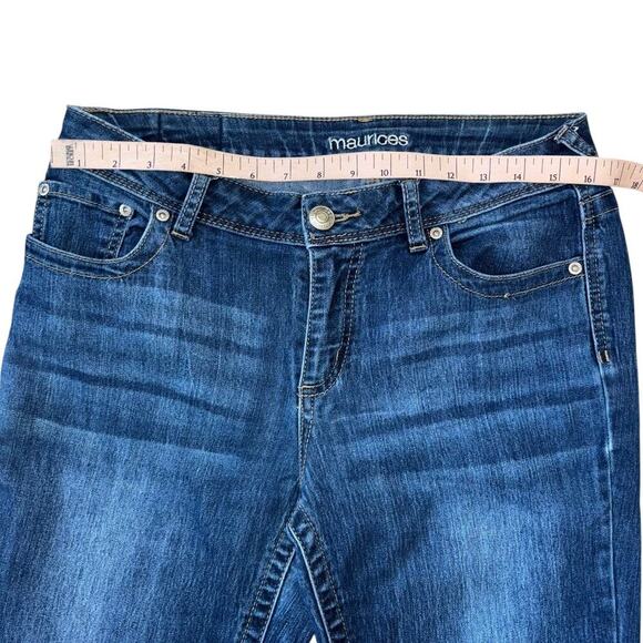 Maurice’s Dark Wash Blue Denim Jeans Women’s 8 Casual Midrise Stitching - Picture 7 of 11